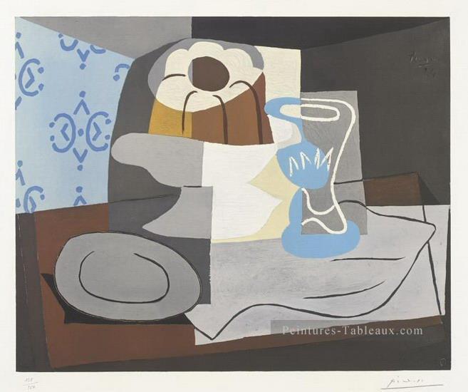 Nature morte a la charlotte 1924 cubiste Pablo Picasso Peintures à l'huile